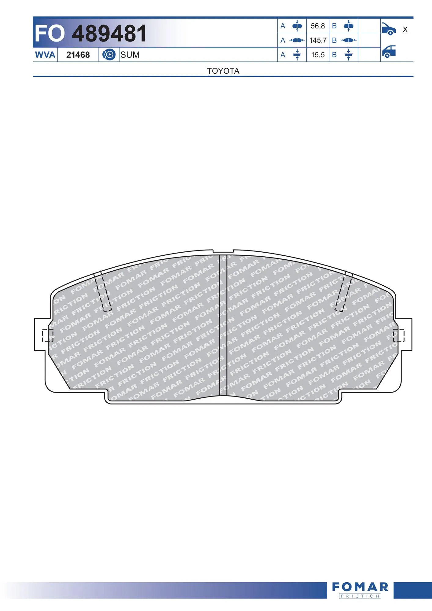 Brake Pad Set, disc brake